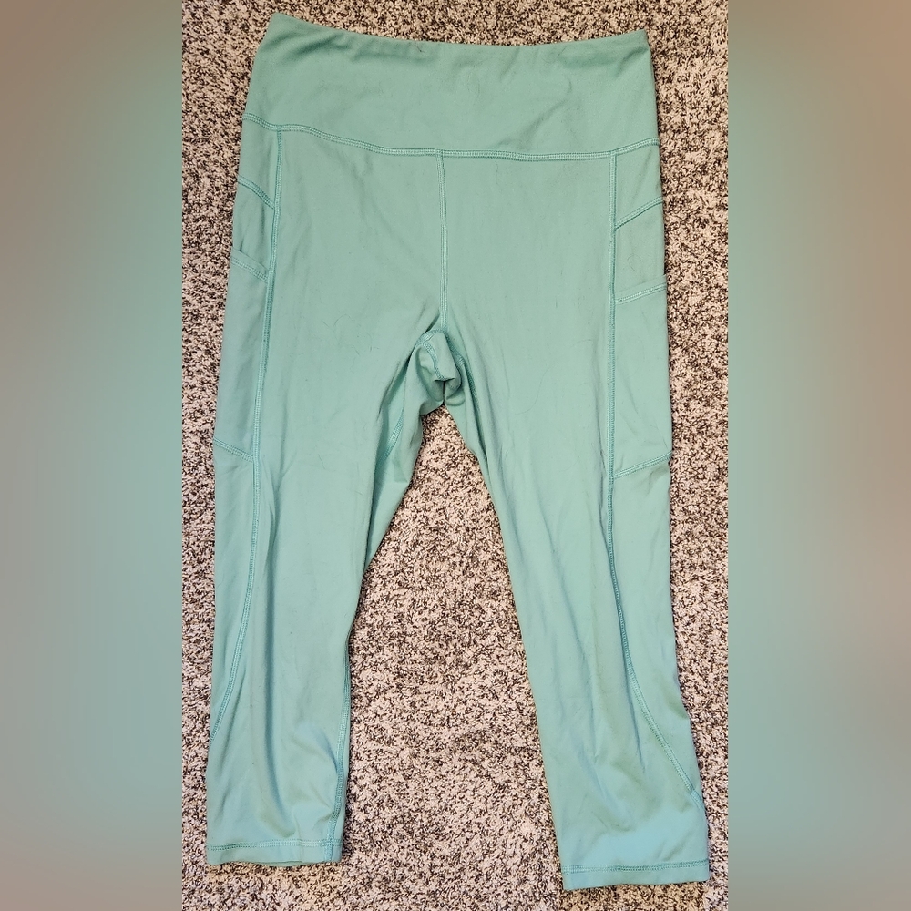 Women's By Gottex Mint Green Leggings, Large